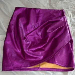 Womens #metallic Purple Mini Skirt see pics for size#whimsygoth#baddie#bodycore